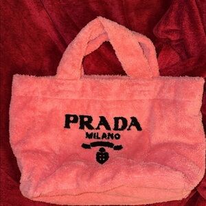 Fuzzy Pink Tote Bag